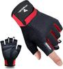 ATERCEL Workout Gloves for Men and Women, Exercise Gloves for Weight Lifting, Cycling, Gym, Training, Breathable and Snug fit (Red, M) view 1