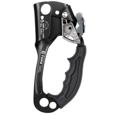 Lixada Climbing Hand Ascender 8-13mm Vertical Rope Access with Ergonomic Rubber Handle CE Certified Strong Rappelling Gear Equipment for Rock Climbing Tree Arborist, Rescue Caving