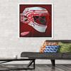 Trends International NHL Detroit Redwings - Mask 16 Wall Poster, 22.375" x 34", White Framed Version view 2