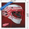 Trends International NHL Detroit Redwings - Mask 16 Wall Poster, 22.375" x 34", White Framed Version view 3