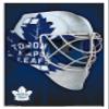 Trends International NHL Toronto Maple Leafs - Mask 16 Wall Poster, 22.375" x 34", White Framed Version view 1