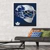 Trends International NHL Toronto Maple Leafs - Mask 16 Wall Poster, 22.375" x 34", White Framed Version view 2
