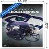 Trends International NFL Seattle Seahawks - Helmet 16 Wall Poster, 22.375" x 34", White Framed Version view 3