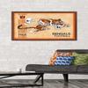 NFL Cincinnati Bengals - Retro Logo 14 Wall Poster, 34L" x 22.4W", Mahogany Framed Version view 2
