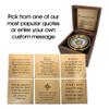 Personalized Large Desk Compass Gift for Men, Him, Son | Engraved Gifts for Graduation, Baptism, Confirmation, Business Promotion, Executive Retirement | Gimbaled Brass Compass in Wood Box view 3