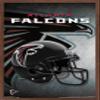 Trends International NFL Atlanta Falcons - Helmet 16 Wall Poster, 22.375" x 34", Mahogany Framed Version view 1