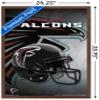 Trends International NFL Atlanta Falcons - Helmet 16 Wall Poster, 22.375" x 34", Mahogany Framed Version view 3