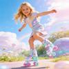 SULIFEEL Rainbow Unicorn 4 Size Adjustable Roller Skates for Girls Boys for Kids Ages 3-5 5-8 6-12 Children Skates Indoor Outdoor view 4