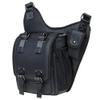 Mens Vintage Canvas Shoulder Bag Military Messenger Sling Bags Chest Leather Bag(03-2Nylon Black) view 2