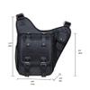 Mens Vintage Canvas Shoulder Bag Military Messenger Sling Bags Chest Leather Bag(03-2Nylon Black) view 4