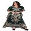Women's Kaftan Dress Beach Cover Up Night Gwon Top Tribal Ethnic Print Plus Size Caftan Dresses Plus Size Kimono Maxi Tunic (Green) view 2