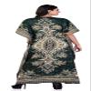 Women's Kaftan Dress Beach Cover Up Night Gwon Top Tribal Ethnic Print Plus Size Caftan Dresses Plus Size Kimono Maxi Tunic (Green) view 3