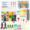 Pure Vie Fishing Topwater Lures Kits Mixed Universal Artificial Soft Baits Tackle Including Crankbaits, Spinnerbaits, Plastic Worms, Frogs, Hooks, Tackle Box - Freshwater Saltwater Fishing Equipment view 2