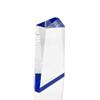 Baudville Engraved Trophy - Medium Acrylic Glacier Trophy with Blue and Water Droplet Design - Personalized Engraving Up to Three Lines and Pre-Written Verse Selection view 2