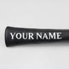 Craftsman Golf Custom Black Leather Alignment Stick Cover Case Holder with Your Name Logo view 4