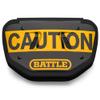 Battle Sports Caution Chrome Football Back Plate - Adult, Yellow view 2