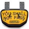Battle Shall Not Pass Chrome Football Back Plate - Adult view 1