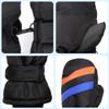 F Flammi Toddler Kids Snow Mittens with String Waterproof Ski Mittens Thinsulate Winter Gloves for Baby Girls Boys(Black, 4-6 Years) view 3