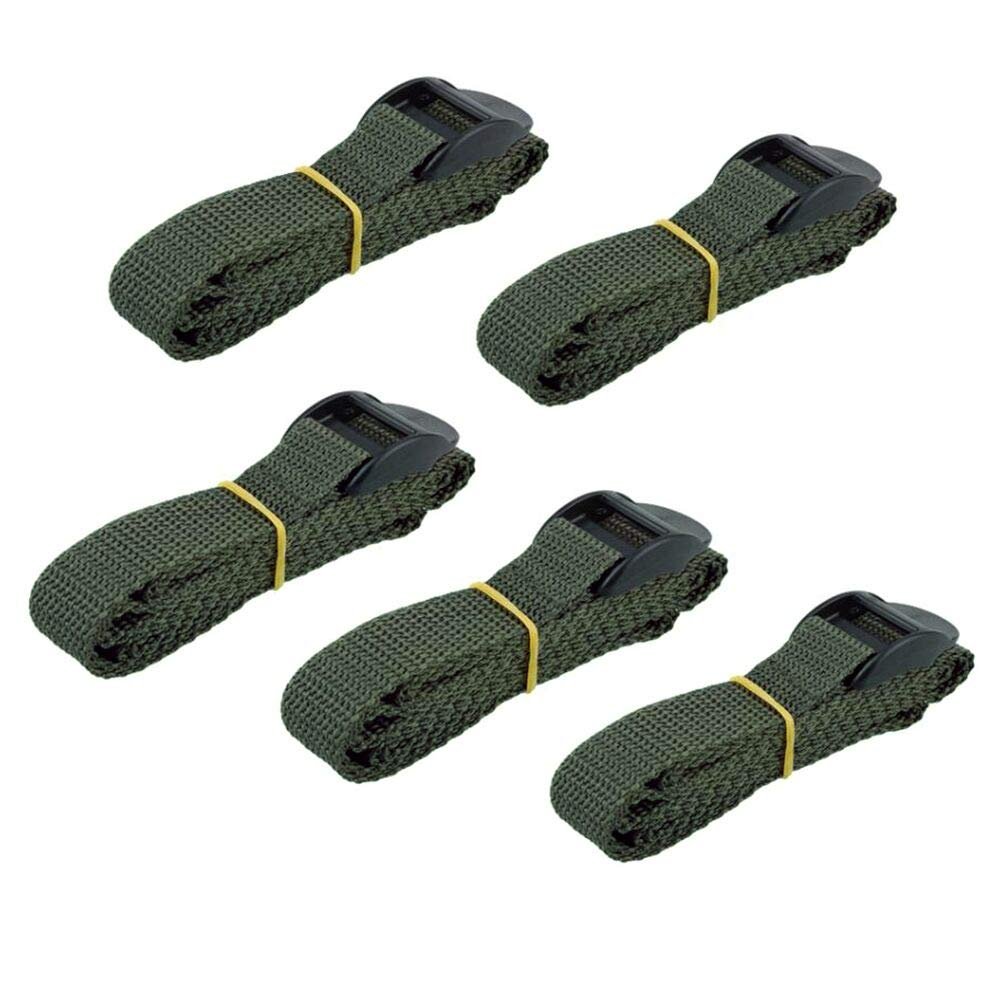 Folgtek 5pcs Trail & Game Camera Straps Belts Hunting Camera Tree Mounting Strap Belts Kit, Portable UV Resistant and Foldable Nylon Fiber Strap, 145cm Wildlife Hunting Accessory (Dark Green)