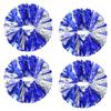 CREATIEE-PRO 4Pcs Metallic Cheerleading Pom Poms, 2 Pair Cheerleader Cheering Squad Pompoms for School Sports Games Team Spirit Cheer view 1