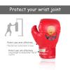 Boxing Gloves, 3 Colors PU Child Boxing Fighting Gloves for Muay Thai Sparring Punching Boxing Kickboxing Grappling Sandbag Training(Red) view 2