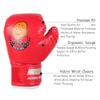 Boxing Gloves, 3 Colors PU Child Boxing Fighting Gloves for Muay Thai Sparring Punching Boxing Kickboxing Grappling Sandbag Training(Red) view 4