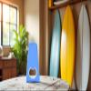 Alomejor Portable Surfboard Wax Scrape Remover Comb Board Wax Cleaning Tool Bottle Opener Optional Color Black Yellow Blue (Blue) view 2