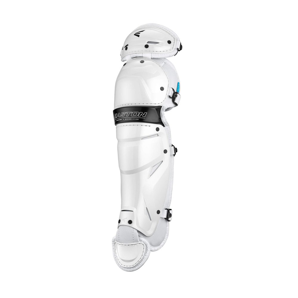Easton | JEN SCHRO THE VERY BEST Catcher's Leg Guards | Fastpitch Softball | Medium | White