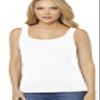 Alessandra B Wire-Free Molded Cup Tank Top Style M8812 (White, Large) view 1