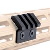 LEGEED Offset Light/Optic Picatinny Rail Mount 3-Slot Black view 1