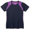 Smartwool Women's Merino 150 Baselayer Colorblock Short Sleeve, Deep Navy, X-Small view 1