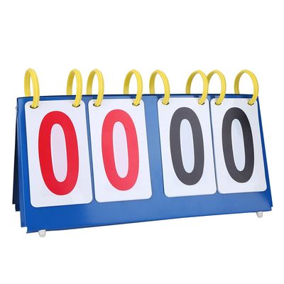 VGEBY1 Score Flipper, 3/4 Digit Portable Table Top Scoreboard Easy Flip Score Conuter for Any Sport Table Tennis Basketball( 4-Digit) Cornhole Score Keeper Scoreboard Flipper