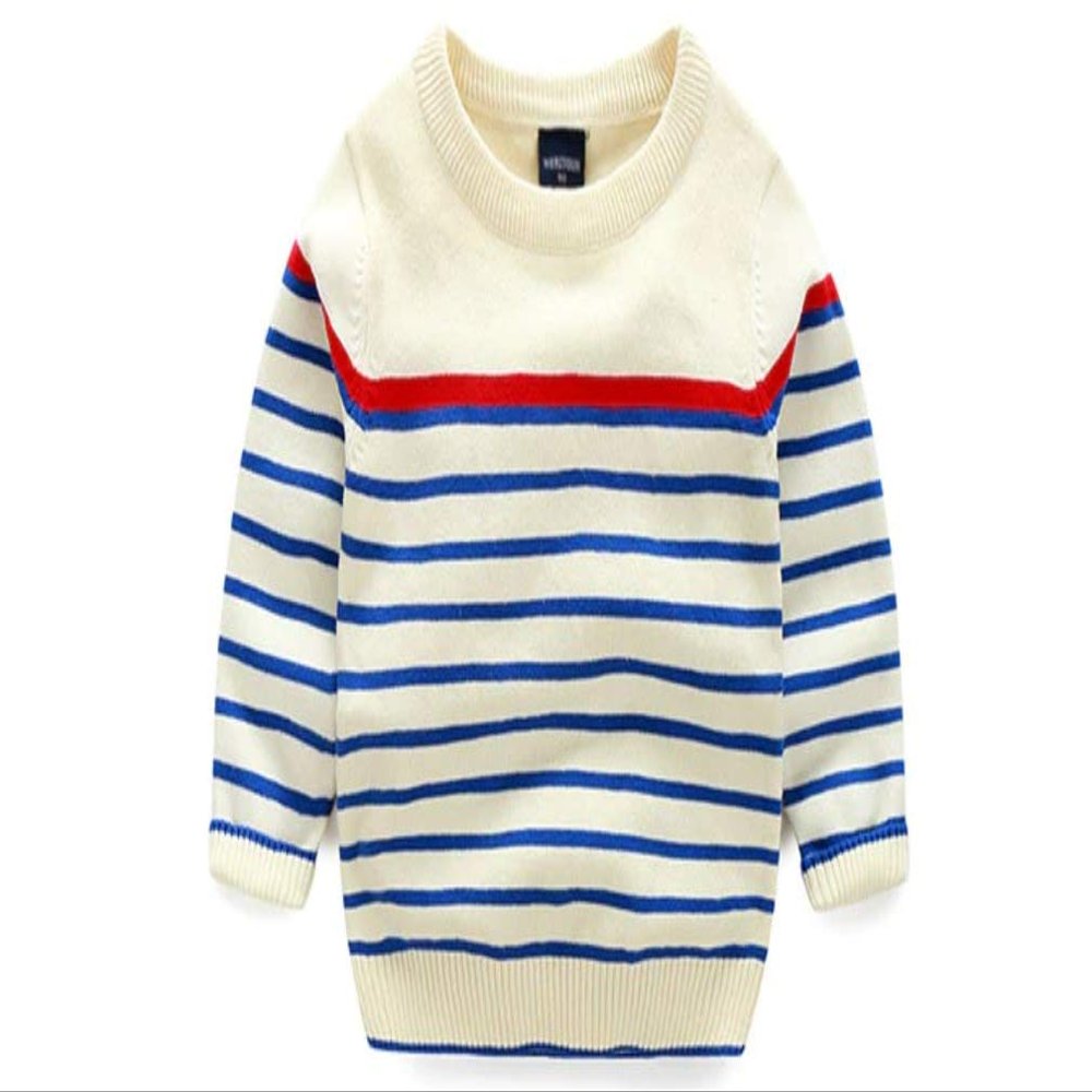 Winter Coat for Baby Girl Striped Sweaters Knit Winter Coat for Baby Boy (8) Red