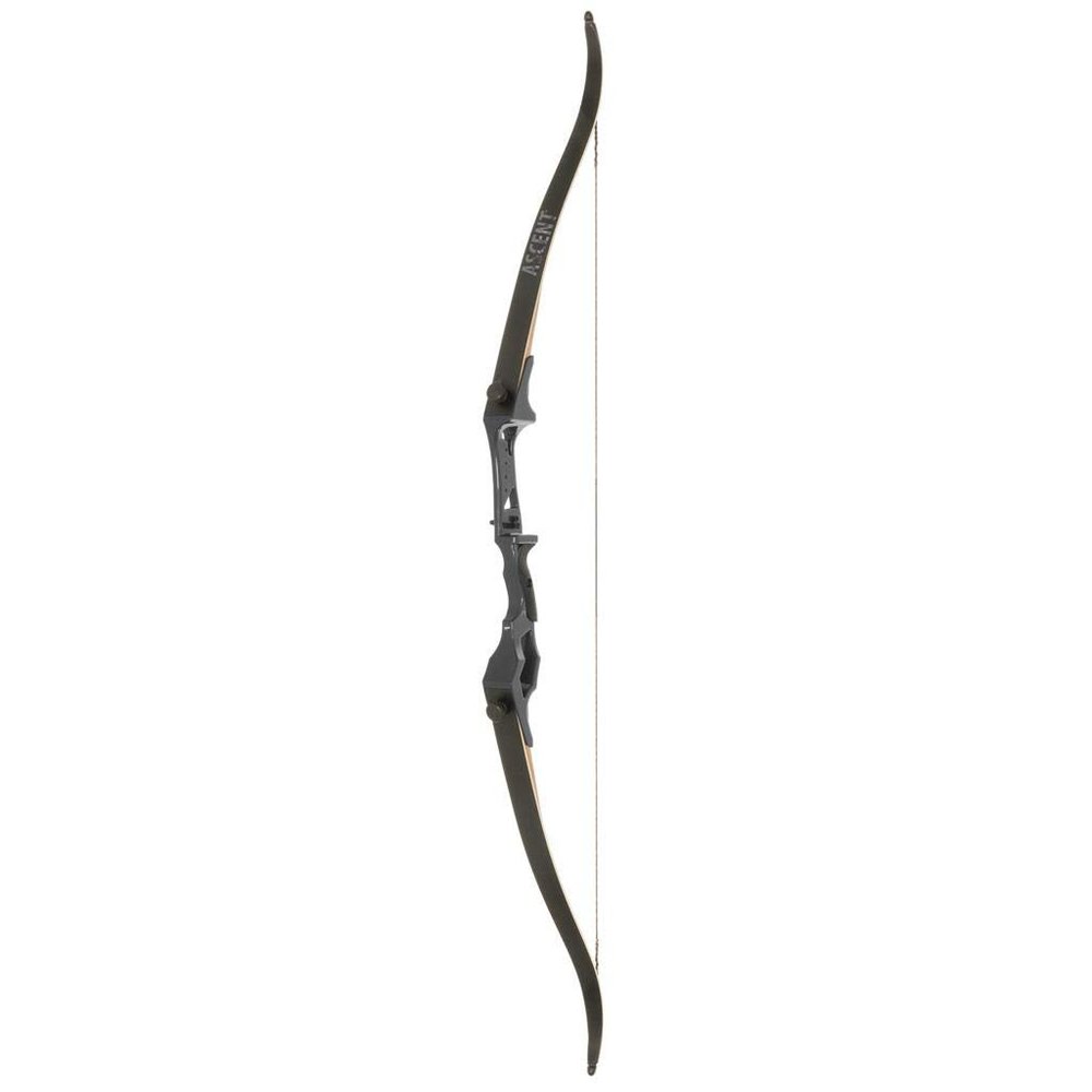 October Mountain Ascent Recurve Bow 58" (Black, Right Hand, 20, Pounds)