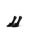 HUE Womens Super Soft Sneaker Liner 3 Pair Pack Casual Socks, Black view 1