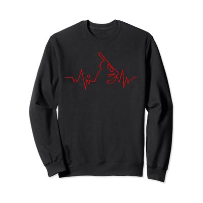 Baseball Heartbeat Cool Design for Sport fans Sweatshirt