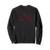 Baseball Heartbeat Cool Design for Sport fans Sweatshirt view 1