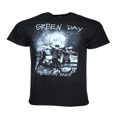 Men's T-Shirts - T Shirts and Hoods - Green Day Nuke T-Shirt - X-Large
