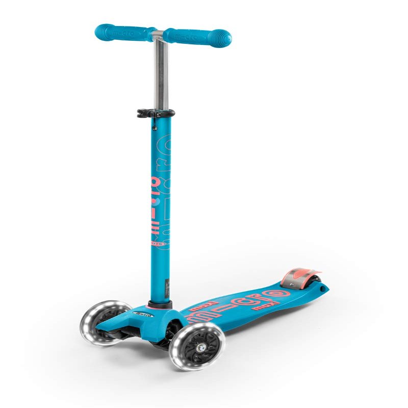 Micro Kickboard - Maxi Deluxe LED - Three Wheeled, Lean-to-Steer Swiss-Designed Micro Scooter for Kids with Motion-Activated Light-Up Wheels for Ages 5-12