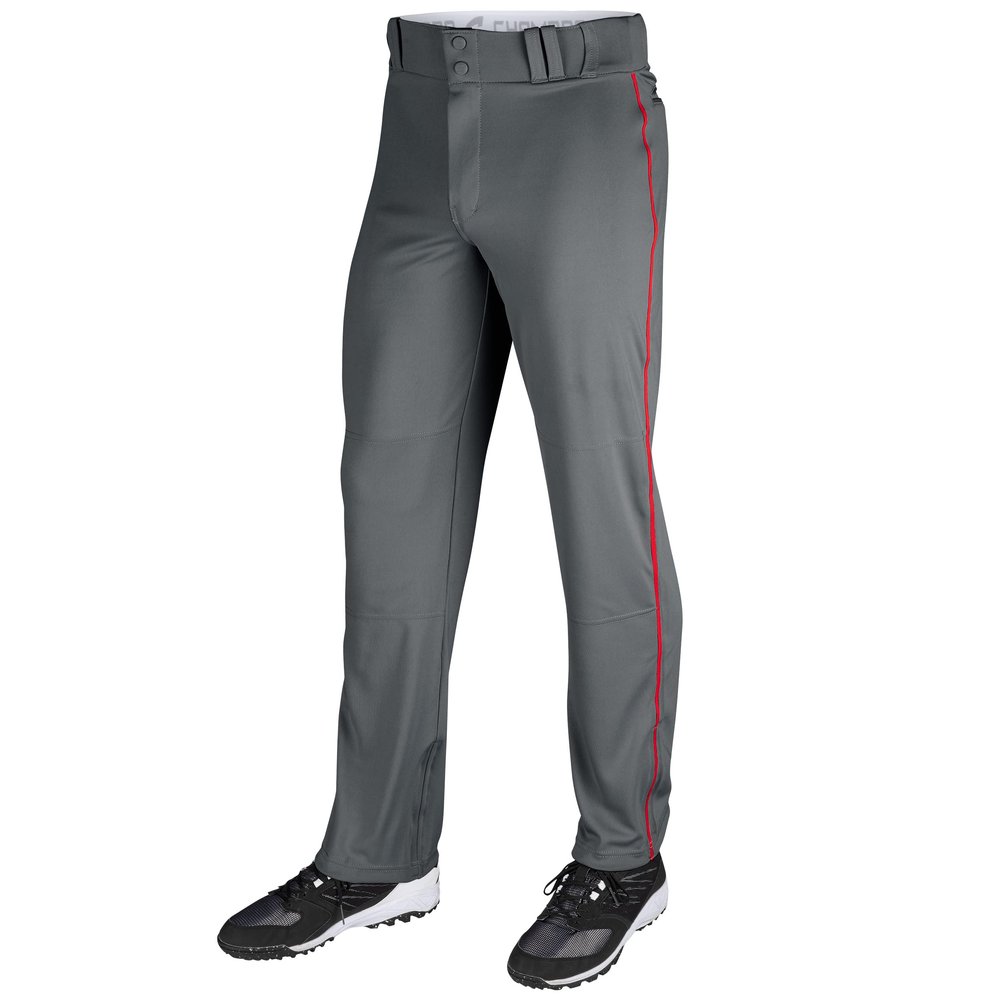 Champro Triple Crown OB Open-Bottom Baseball Pants with Side-Piping Braid, Adjustable Inseam, and Reinforced Sliding Areas