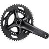Shimano GRX FC-RX600-11 Crankset - 165mm, 11-Speed, 46/30t, 110/80 BCD, Hollowtech II Spindle Interface, Black view 1