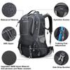 G4Free 50L Hiking Backpack Waterproof Daypack Outdoor Camping Climbing Backpack with Rain Cover for Men Women(Dark Grey) view 4