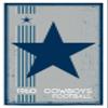 Trends International NFL Dallas Cowboys - Retro Logo 14 Wall Poster, 22.375" x 34", White Framed Version view 1