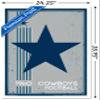 Trends International NFL Dallas Cowboys - Retro Logo 14 Wall Poster, 22.375" x 34", White Framed Version view 3