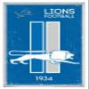 Trends International NFL Detroit Lions - Retro Logo 14 Wall Poster, 22.375" x 34", White Framed Version view 1