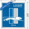Trends International NFL Detroit Lions - Retro Logo 14 Wall Poster, 22.375" x 34", White Framed Version view 3