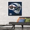 Trends International NHL Winnipeg Jets - Mask 16 Wall Poster, 22.375" x 34", White Framed Version view 2