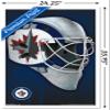 Trends International NHL Winnipeg Jets - Mask 16 Wall Poster, 22.375" x 34", White Framed Version view 3