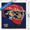 Trends International NHL Florida Panthers Mask 16 Wall Poster, 22.375" x 34", White Framed Version view 3