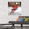 Trends International NHL Chicago Blackhawks - Jonathan Toews 17 Wall Poster, 34L x 22.4W, White Framed Version view 2